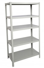 GV189 Steel Shelving. 1830 H X 914 W X 457 D : GV1812: 1830 H X 1220 W X 457 D. Silver Grey Only